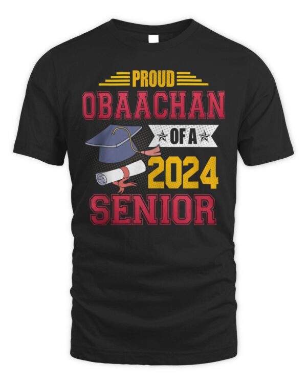 Proud Obaachan 2024 – Obaachan Of A 2024 Senior T-Shirt