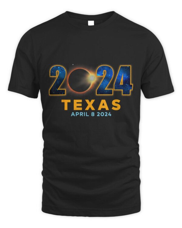Total Solar Eclipse 2024 State Texas Totality April 8 2024 T-Shirt