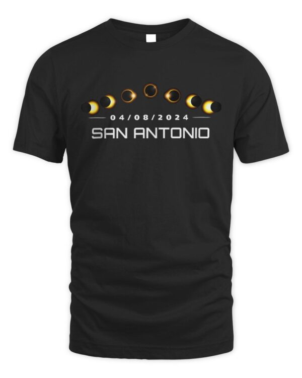 Total Solar Eclipse 2024 San Antonio Texas Totality Matching T-Shirt