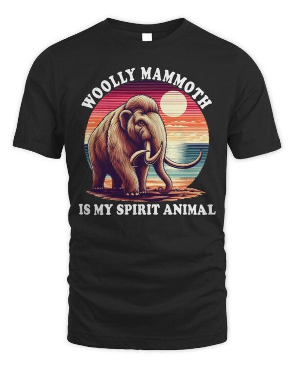 Woolly Mammoth Is My Spirit Animal Love Woolly Mammoths T-Shirt