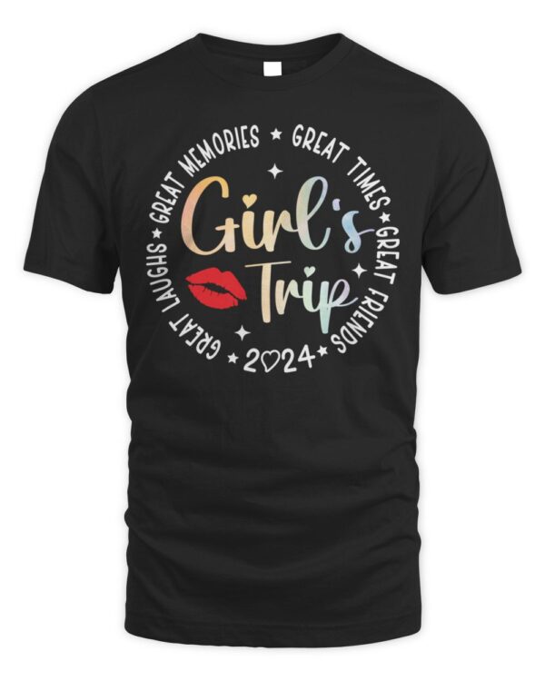 Girls Trip 2024 Womens Vacation Weekend Matching T-Shirt