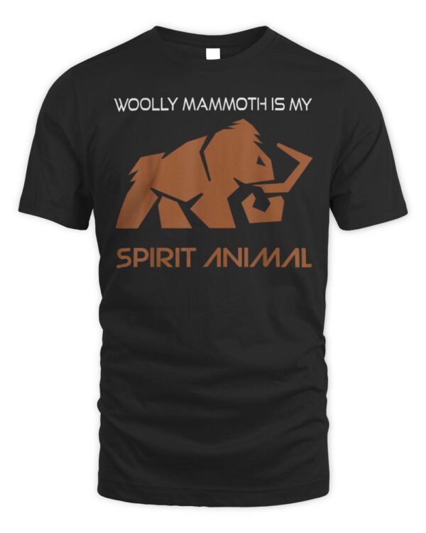 Cool Woolly Mammoth Is My Spirit Animal Love prehistoric T-Shirt