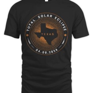 Canyon Lake, Texas Total Solar Eclipse 2024 Long Sleeve T-Shirt