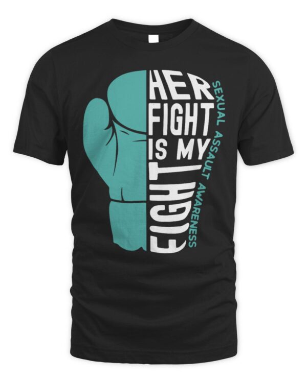 Her Fight Is My Fight Sexual Assault Awareness 2024 Boxing T-ShirtT-Shirt