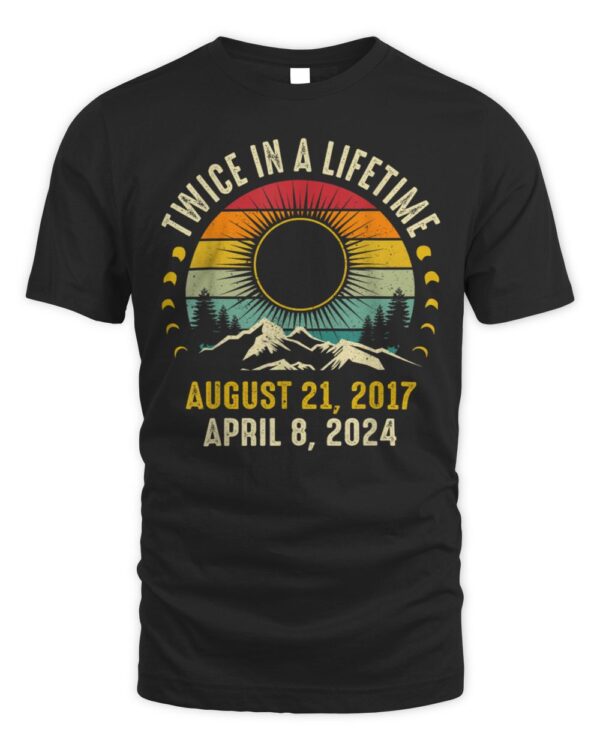Total Solar Eclipse 2024 Men Women Kids T-Shirt