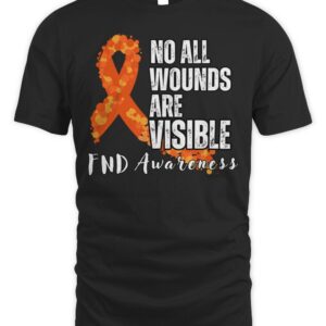 FND Orange Ribbon Functional Neurological Disorder Awareness T-Shirt