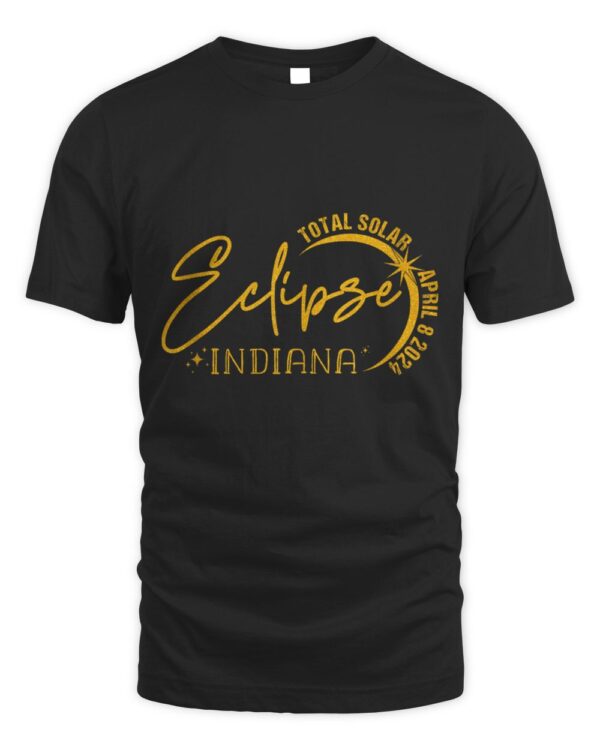 Solar Eclipse 2024 American Totality State Indiana womens T-Shirt