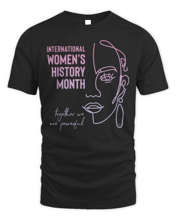 International Women’s History Month March Black WOC Pride T-Shirt