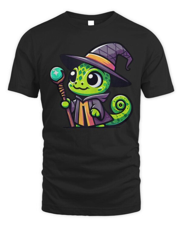 Veiled Chameleon Wizard Reptile Funny Magic T-Shirt