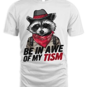 be in awe of my ’tism retro style T-Shirts