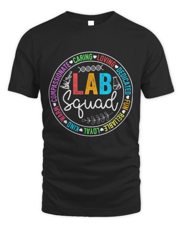 Lab Squad Funny Lab Week 2024 Medical Laboratory Technician T-Shirt