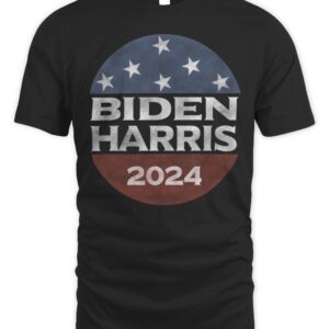 Biden Harris 2024 Vintage American Flag Sunglasses T-Shirt