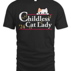 Kamala Harris Childless-Cat-Lady T-Shirt