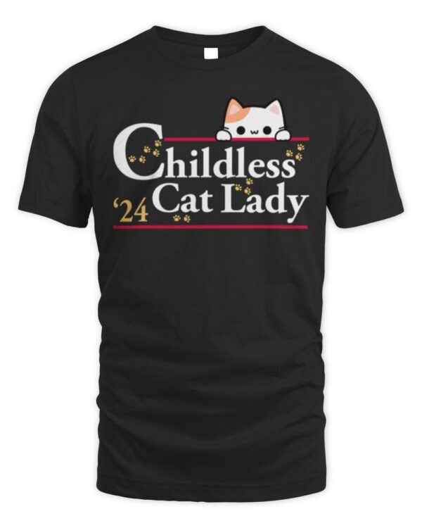 Kamala Harris Childless-Cat-Lady T-Shirt